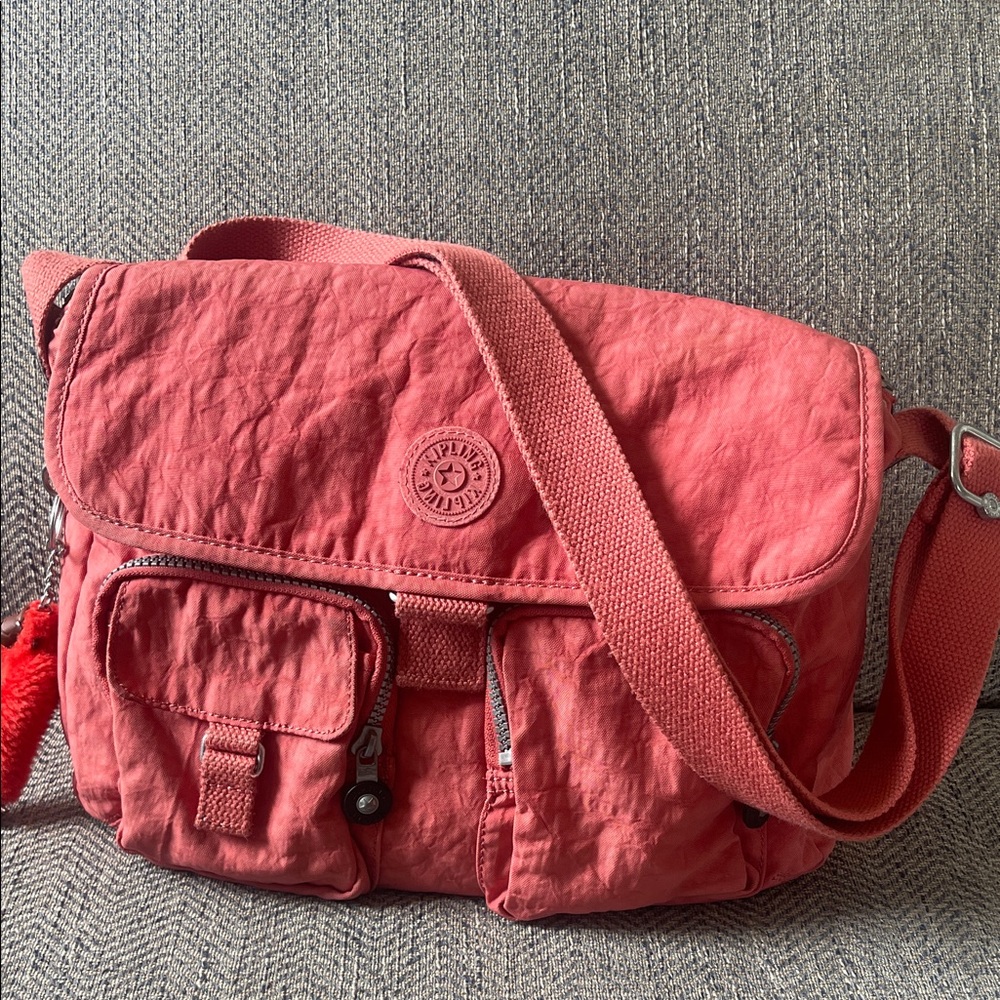 Kipling Rita Coral Nylon Crossbody Bag